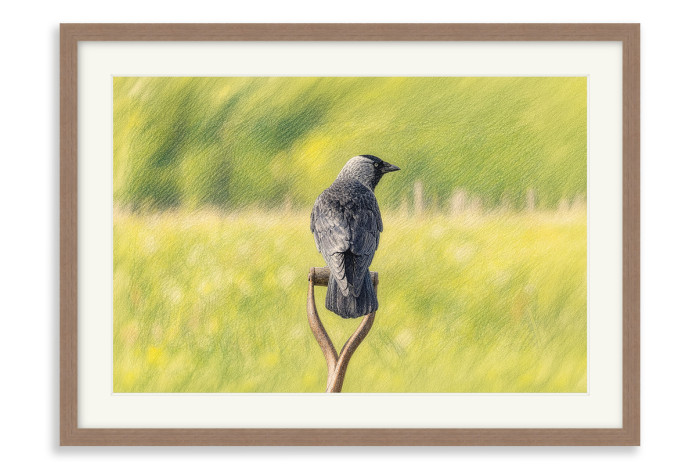 Walnut Frame A5 - 14.8 x21 cm  (+£110.00)